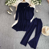 Long Gown Style 3-Pcs Winter Co-Ord Suit. WWTS-26