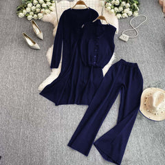 Long Gown Style 3-Pcs Winter Co-Ord Suit. WWTS-26