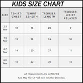 M+D=Me Kids Trouser Pintex Style 2-Pcs Summer Suit. (HTS+TR)