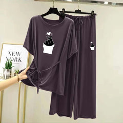 Dori-Style Big-Printed 2-Pcs Lounge And Night Wear Suit. WLW-15