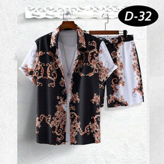 All-Over 3D Printed Premium Quality Dry-Fit 2-Pcs Summer Suit. D-32