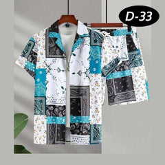 All-Over 3D Printed Premium Quality Dry-Fit 2-Pcs Summer Suit. D-33