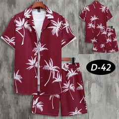 All-Over 3D Printed Premium Quality Dry-Fit 2-Pcs Summer Suit. D-42