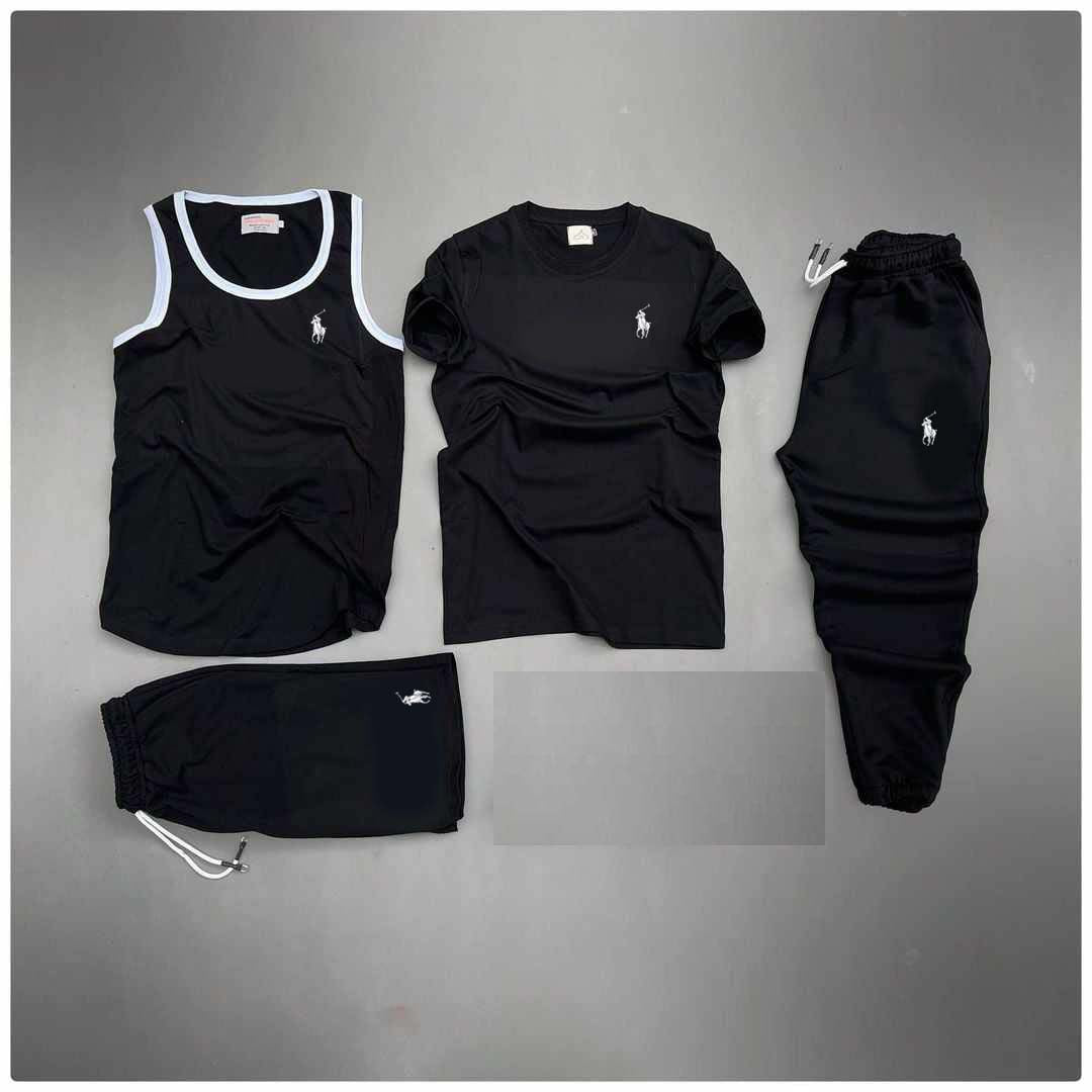 RL Horse Printed Bundle Of 4 Dry-Fit Complete Summer Deal.