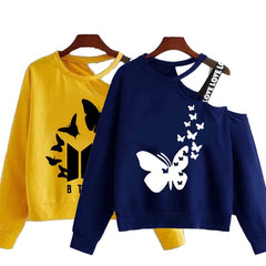 Bundle Of 2 Open Shoulder F-Sleeve Tshirt For Summer's.