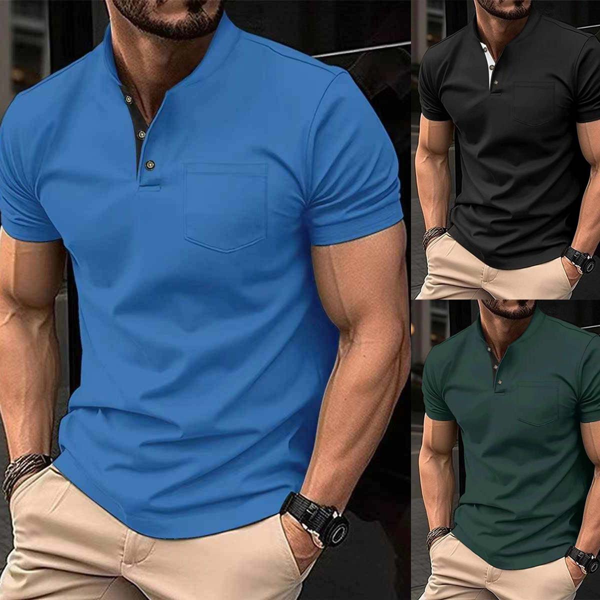 Bundle Of 3 Designer Summer Tshirt's MSDTS-05 (Green+Sky+Black)