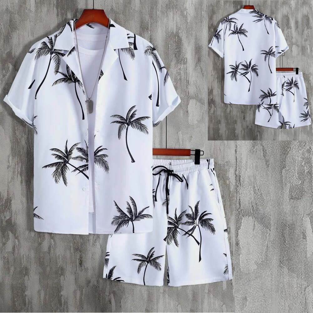 All-Over 3D Printed Premium Quality Dry-Fit 2-Pcs Summer Suit. MS3D-03