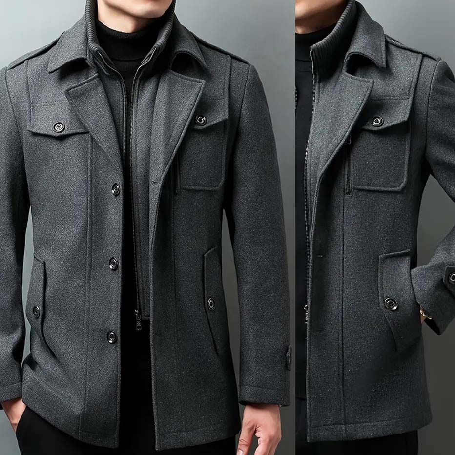 Arctix Casual Double-Neck Winter Casual Fleece Coat D-8.